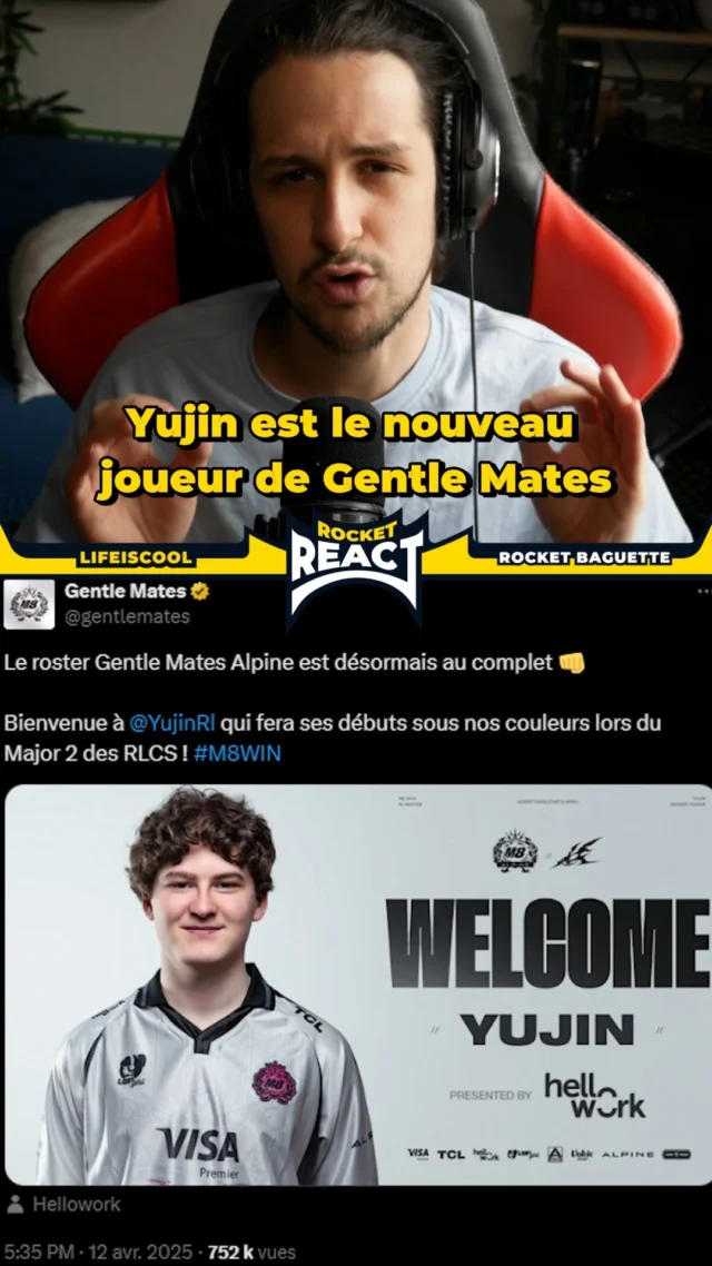 On connait la nouvelle équipe de Kaydop (et le reste du mercato mondial) !

🤯 Rocket React, le format court avec @lifeiscoolbro_ qui repasse sur l'actu #RLCS des réseaux !
📌 Disponible aussi sur TikTok, X & Shorts !

#rocketleague #rl #rlclips #rlcs #esports #gaming