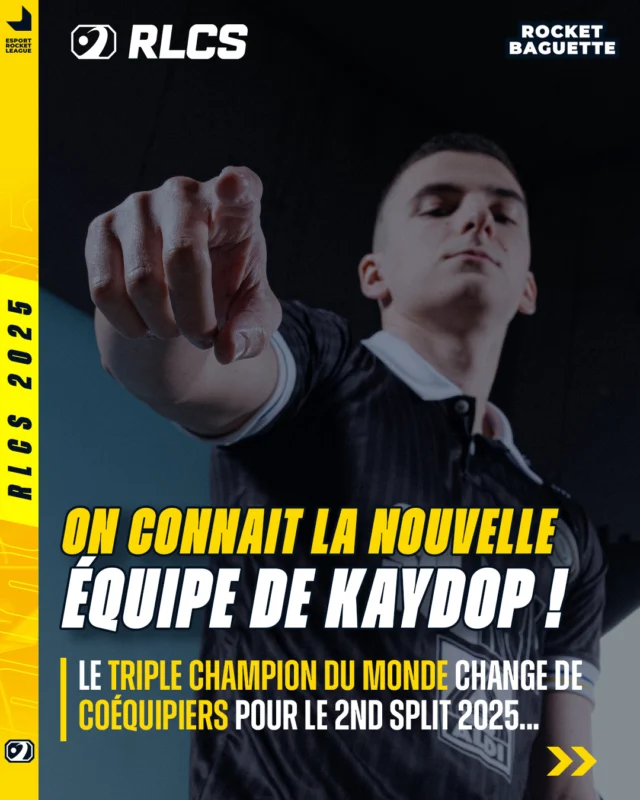 ‼️ On connait l'équipe de Kaydop pour le prochain Split #RLCS 2025 !

🇫🇷 @kaydops 
🇧🇪 @aztral07 
🇧🇪 Rysfox

L'équipe s'appelera "Dopamine" & est à la recherche d'une structure pour les représenter.

❓ Vous pensez quoi de cette nouvelle équipe ?